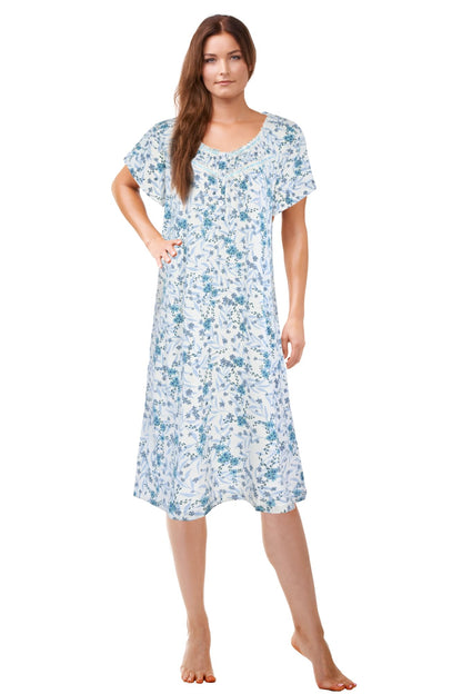 JEFFRICO Womens Nightgowns Sleepwear Soft Pajama Dress Nightshirts