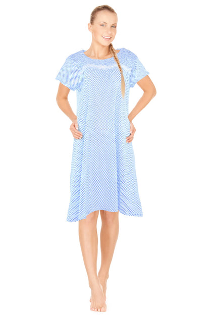 JEFFRICO Womens Nightgowns Sleepwear Soft Pajama Dress Nightshirts