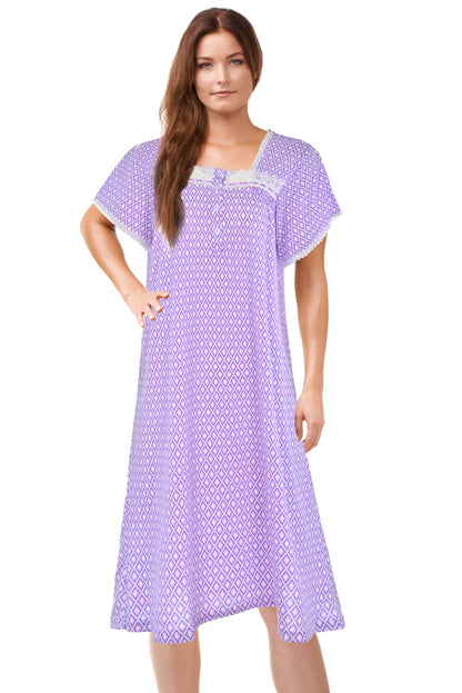 JEFFRICO Womens Nightgowns Sleepwear Soft Pajama Dress Nightshirts