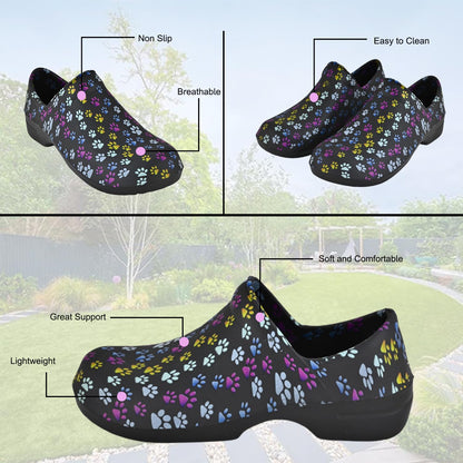 JEFFRICO Womens Clogs Breathable Clogs Shoes For Women Garden Shoes