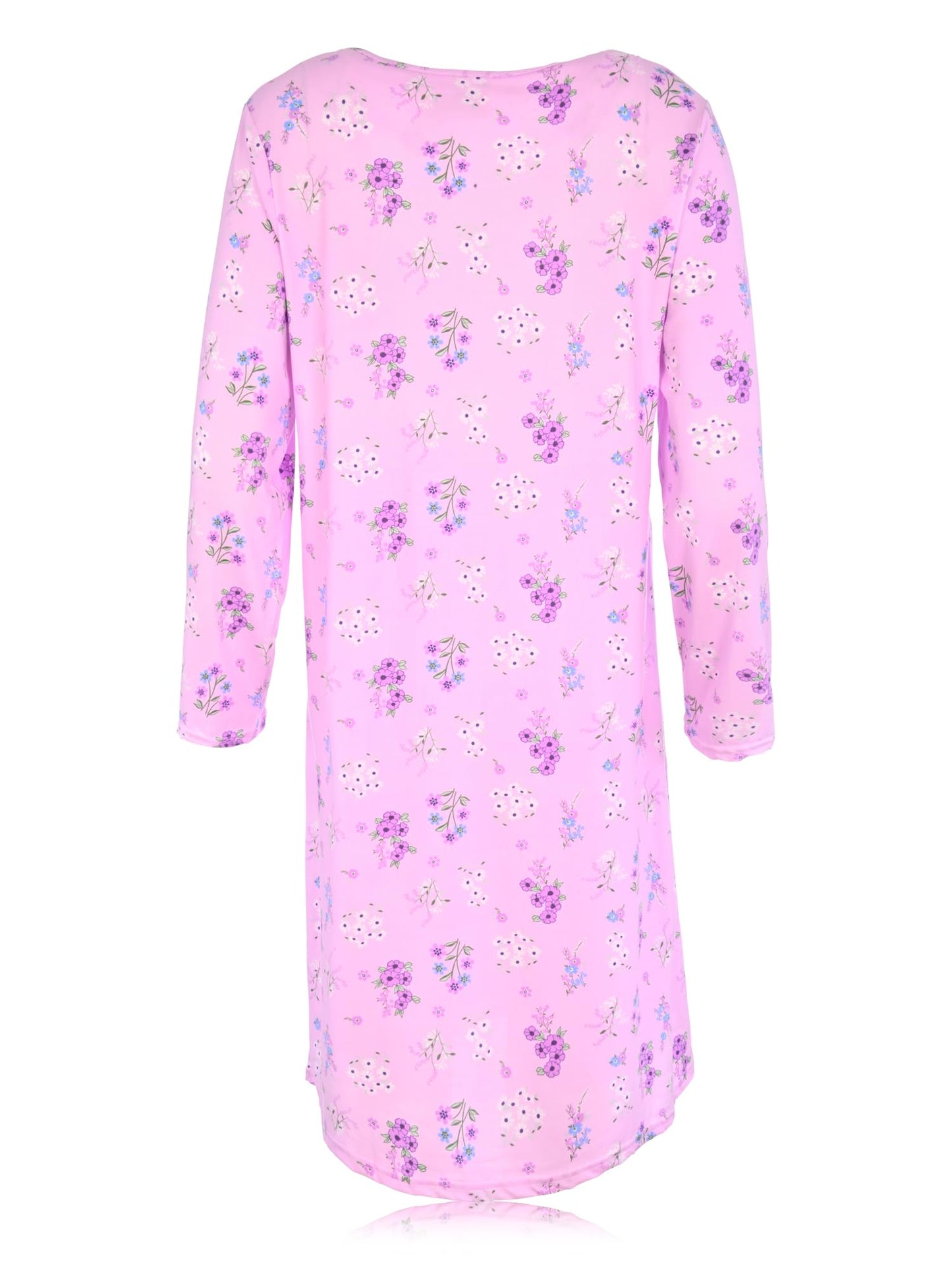 JEFFRICO Womens Long Sleeve Nightgowns Sleepwear Soft Pajama Dress Nightshirts