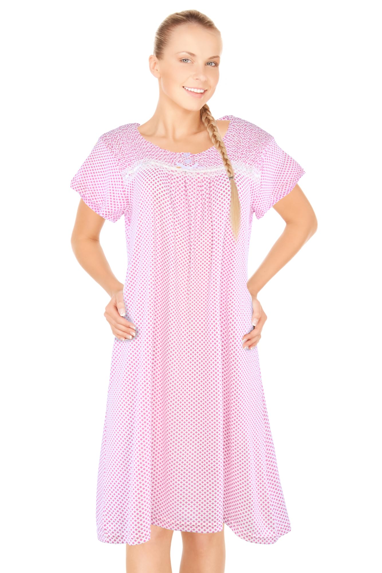 JEFFRICO Womens Nightgowns Sleepwear Soft Pajama Dress Nightshirts