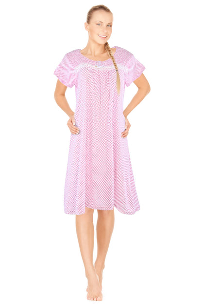 JEFFRICO Womens Nightgowns Sleepwear Soft Pajama Dress Nightshirts