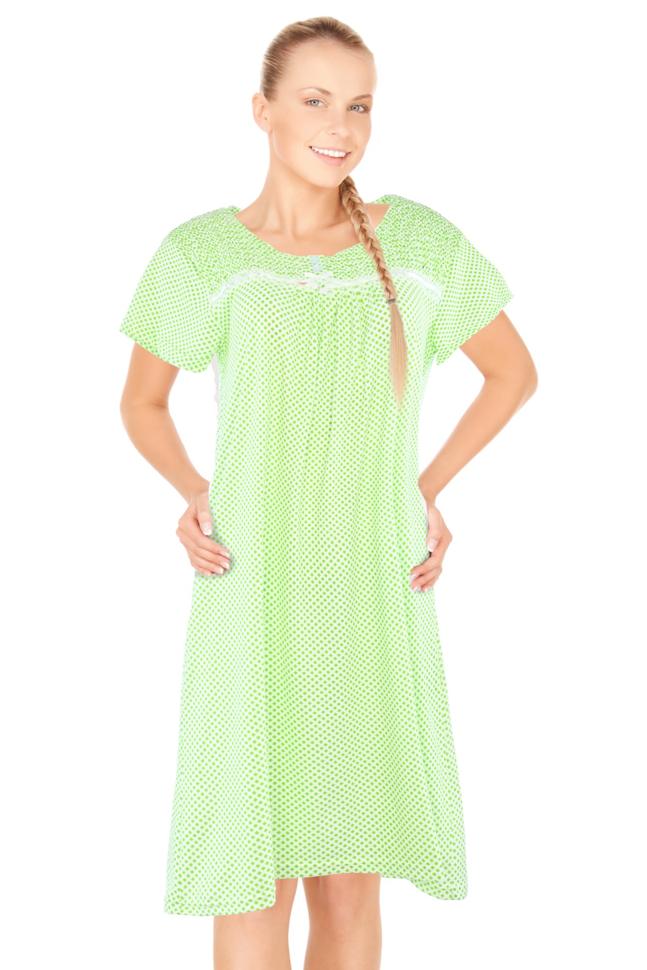 JEFFRICO Womens Nightgowns Sleepwear Soft Pajama Dress Nightshirts