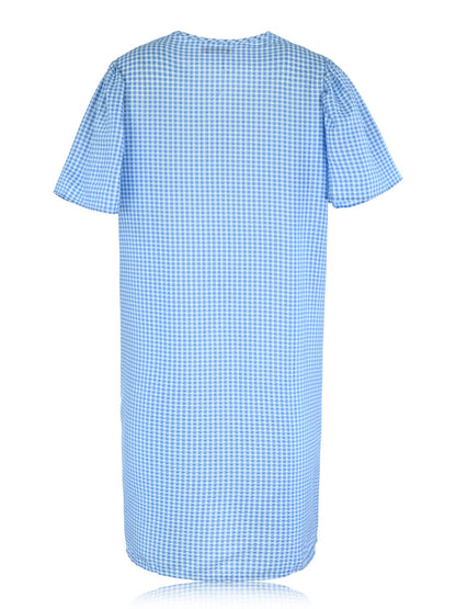 JEFFRICO House Dresses for Women with Pockets - Lightweight Breathable Short Sleeve Muumuu & Nightgowns - Women's Dusters