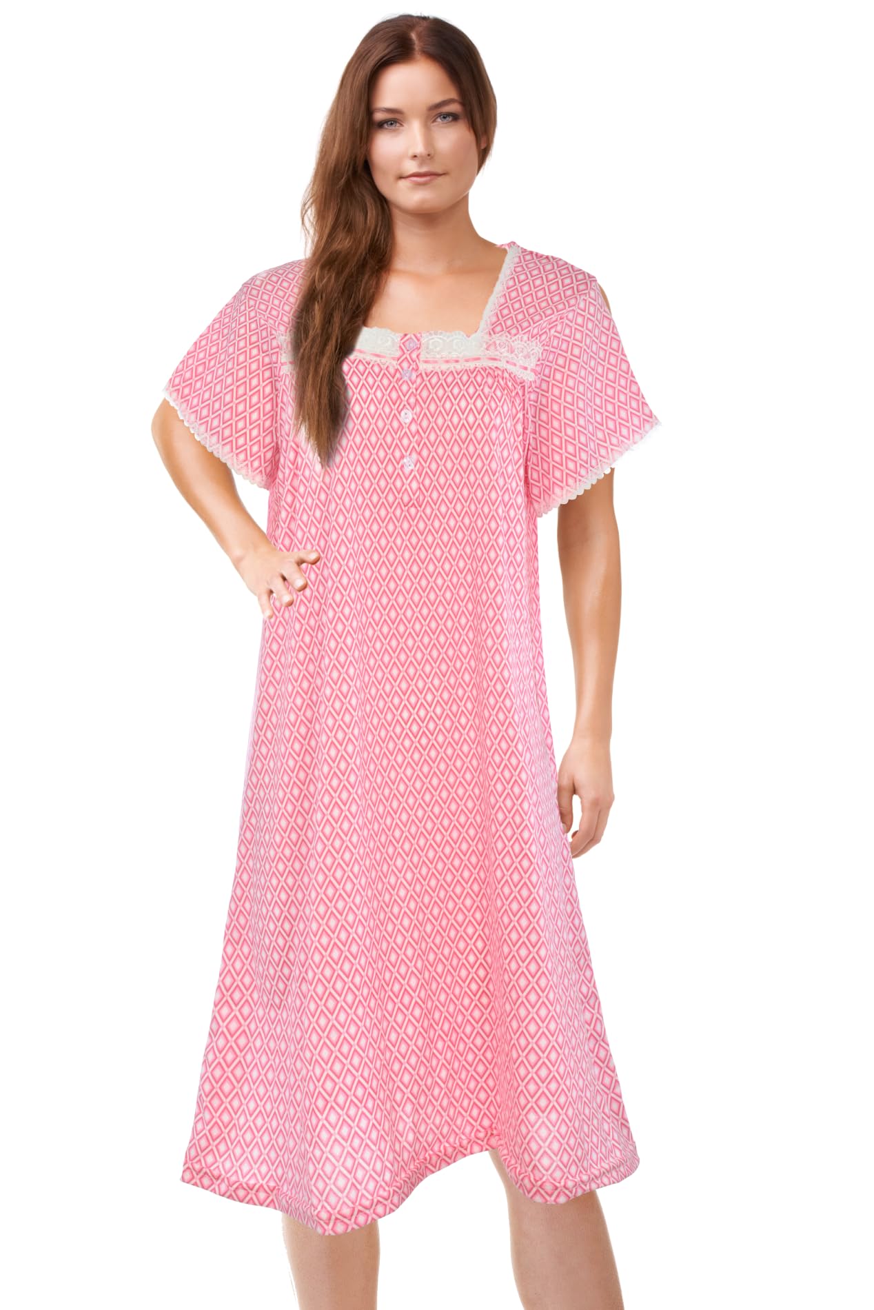 JEFFRICO Womens Nightgowns Sleepwear Soft Pajama Dress Nightshirts