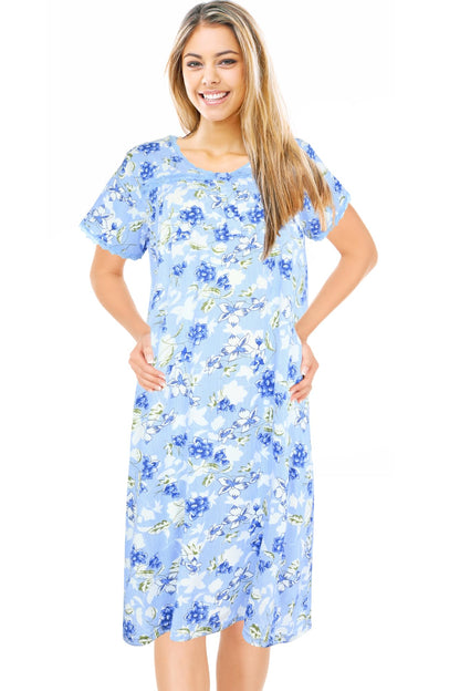 JEFFRICO Womens Nightgowns Sleepwear Soft Pajama Dress Nightshirts